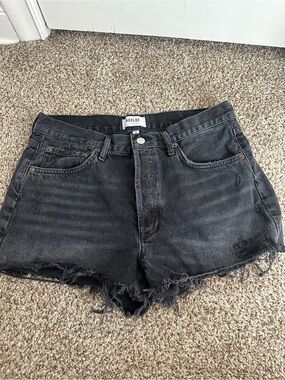 Agolde Parker Shorts in Black